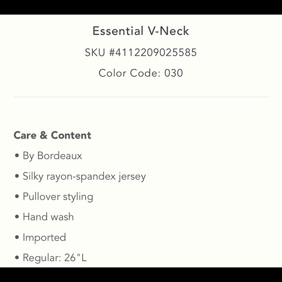 Bordeaux Essential V neck in green - Picture 3 of 7